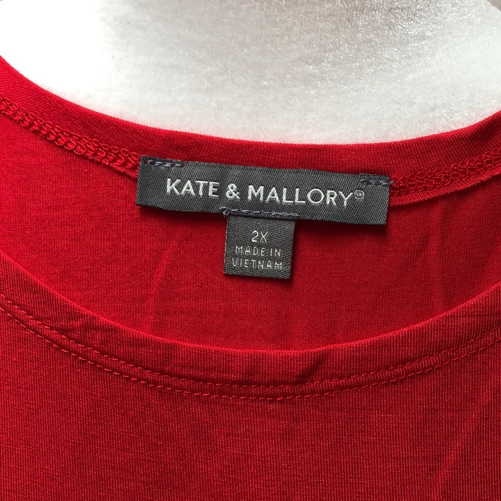 Kate & Mallory (2) Pink & Red Tank Tops Size 2X - Picture 7 of 10